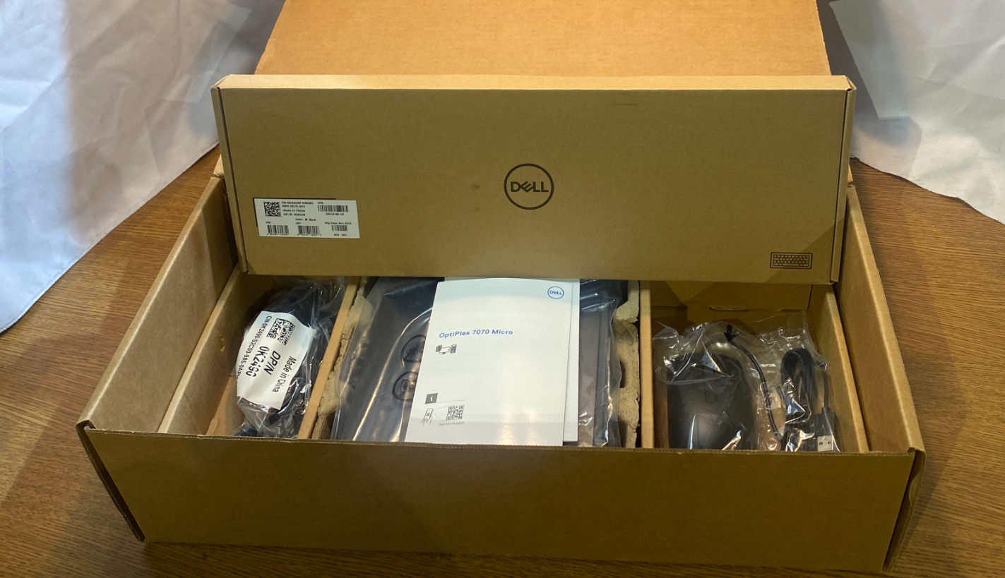 NEW & SEALED: OEM Dell OptiPlex 7070 Mini Bundle with Dell Keyboard & Mouse (i7)
