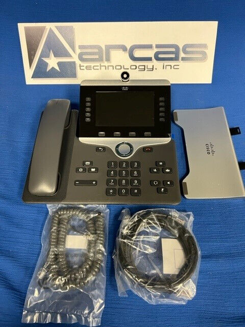 Cisco CP-8845-K9 IP Phone - Tested - Cleaned - New Cords - Very Nice