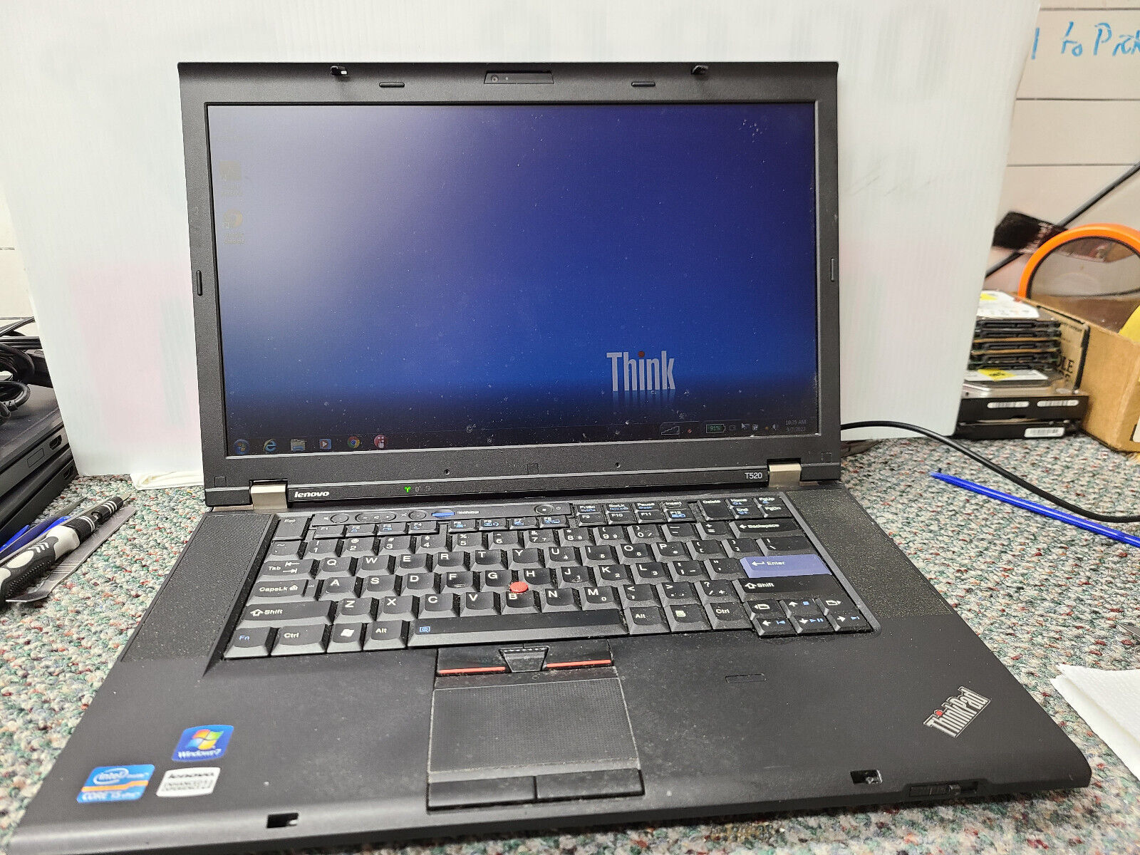 Vintage  Lenovo ThinkPad T520 Laptop i5-2520M 8 GB RAM 320 GB HDD Windows 10