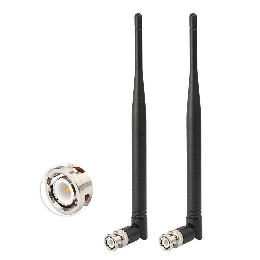 2Pack UHF 400MHz 433MHz BNC Male Antenna for Wireless Microphone System Receiver