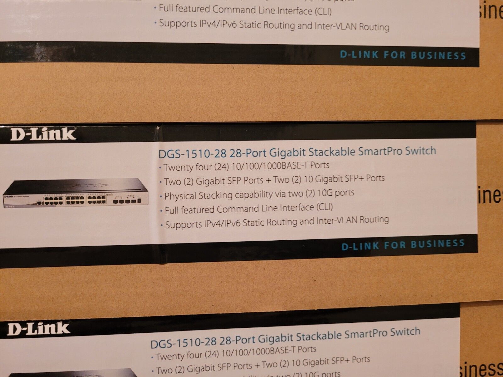D-Link Switch 28 Port DGS-1510-28 Brand New