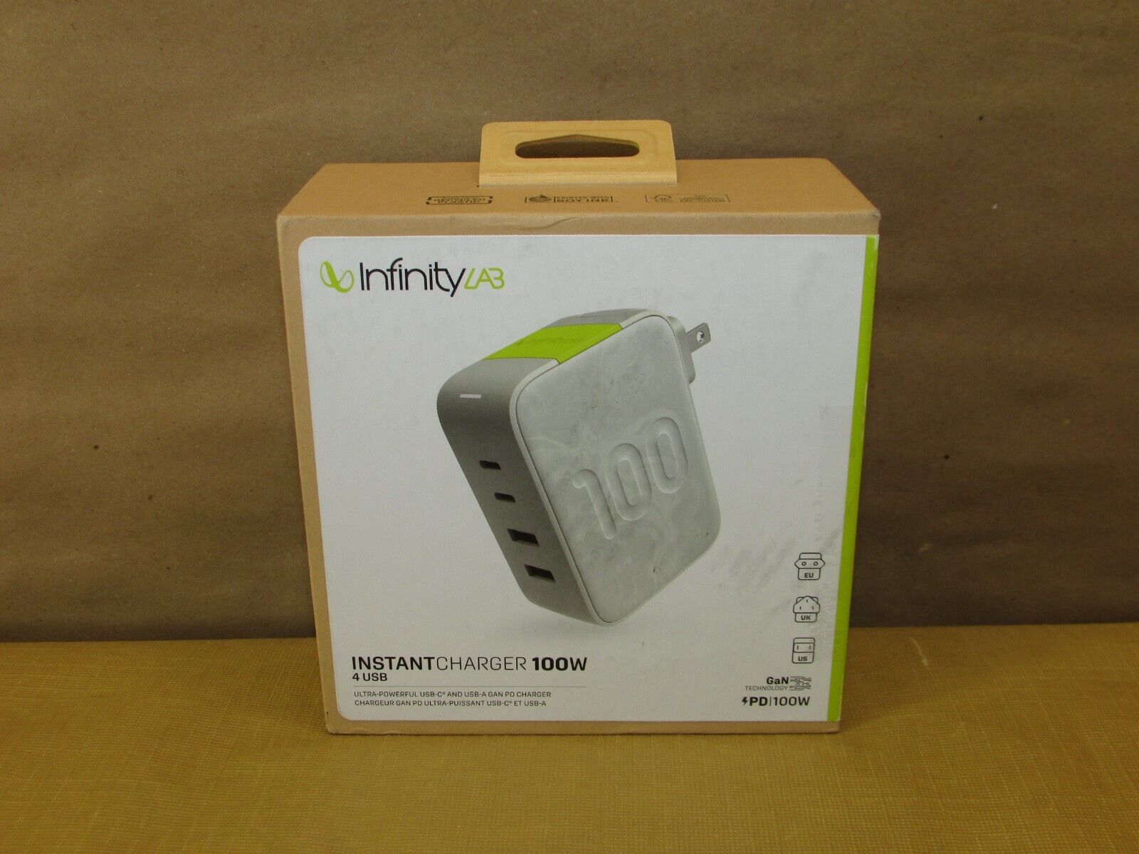 InfinityLab InstantCharger 100W 4 USB Ultra-Powerful USB-C and USB-A