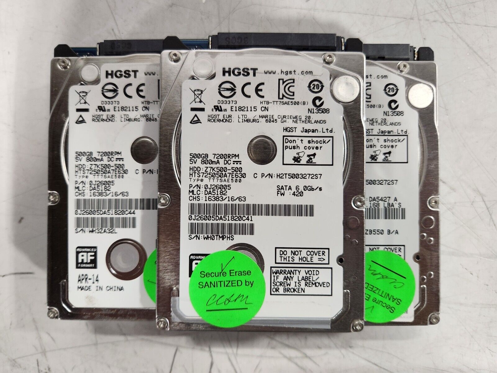 LOT OF 13 Mixed Seagate HDD's