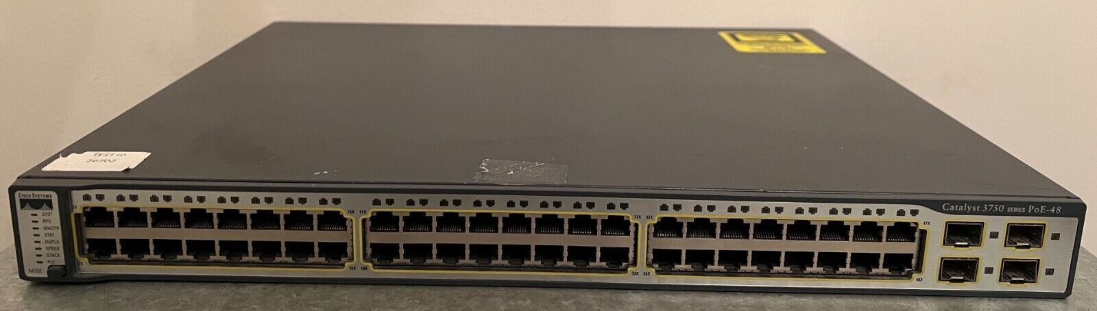 Cisco Catalyst 3750-48PS Switch with PoE