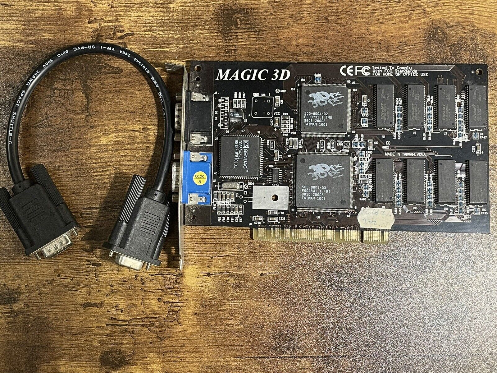 Magic 3D Voodoo 4MB PCI 3dfx rare black pcb vintage dos gaming