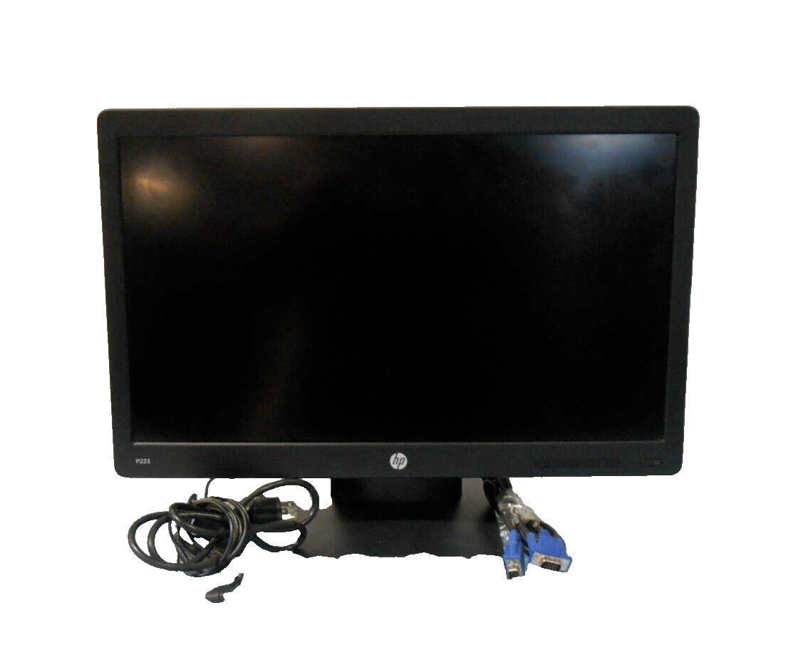 HP P223 - LED monitor VGA DisplayPort tilt able 1920x1080p Black