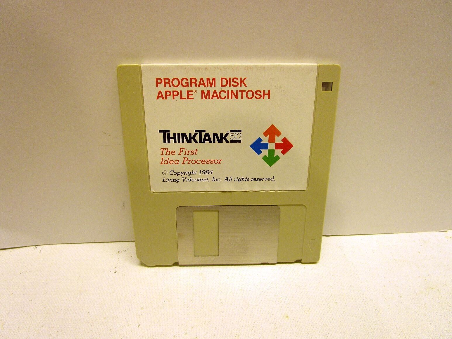 Think Tank for Apple Macintosh 128,  Mac 512, Mac Plus, 1984