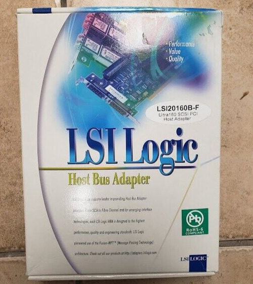 LSI Logic Ultra160 SCSI Signel Channel PCI Host Bus Adapter LSI20160B-F