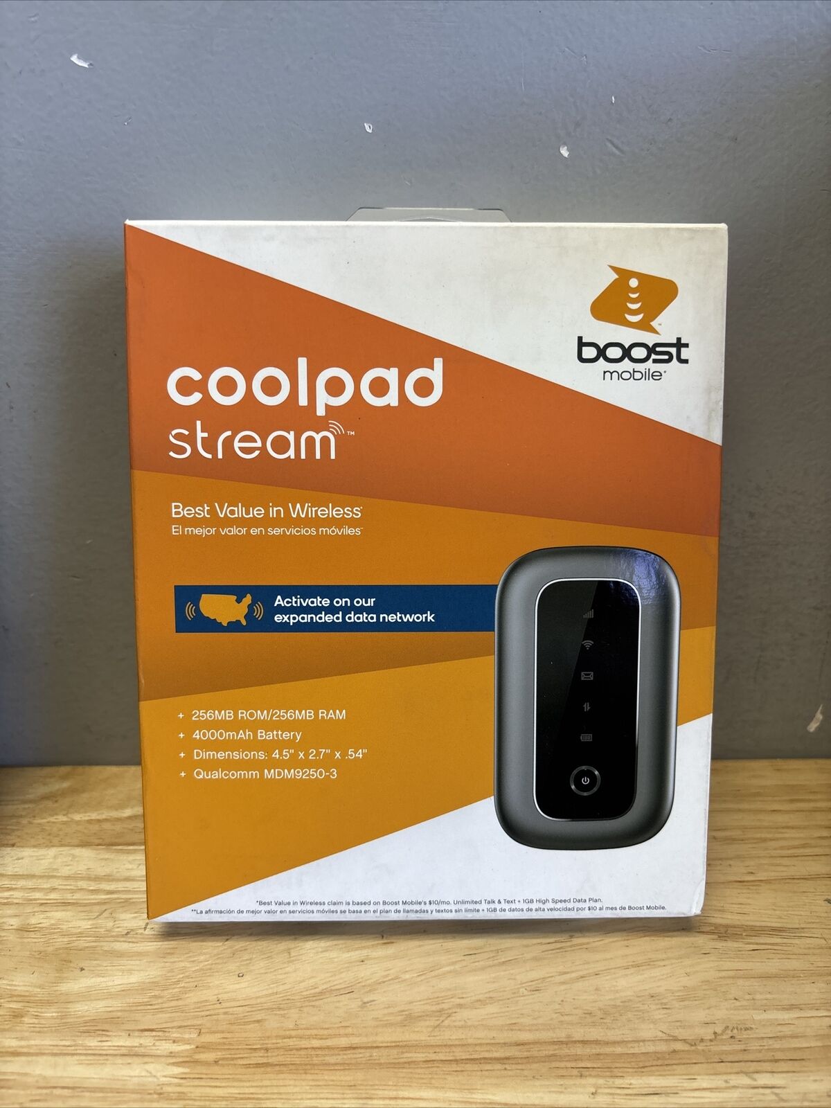 Boost Mobile Coolpad Stream 4G LTE Extended Range WiFi Hot Spot Prepaid - SEALED