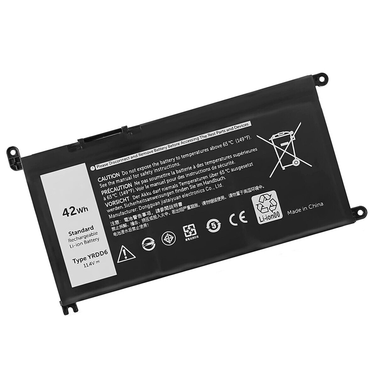 Replace 42Wh YRDD6 VM732 Battery for Dell Inspiron 3493 3582 3583 3593 3793 5480