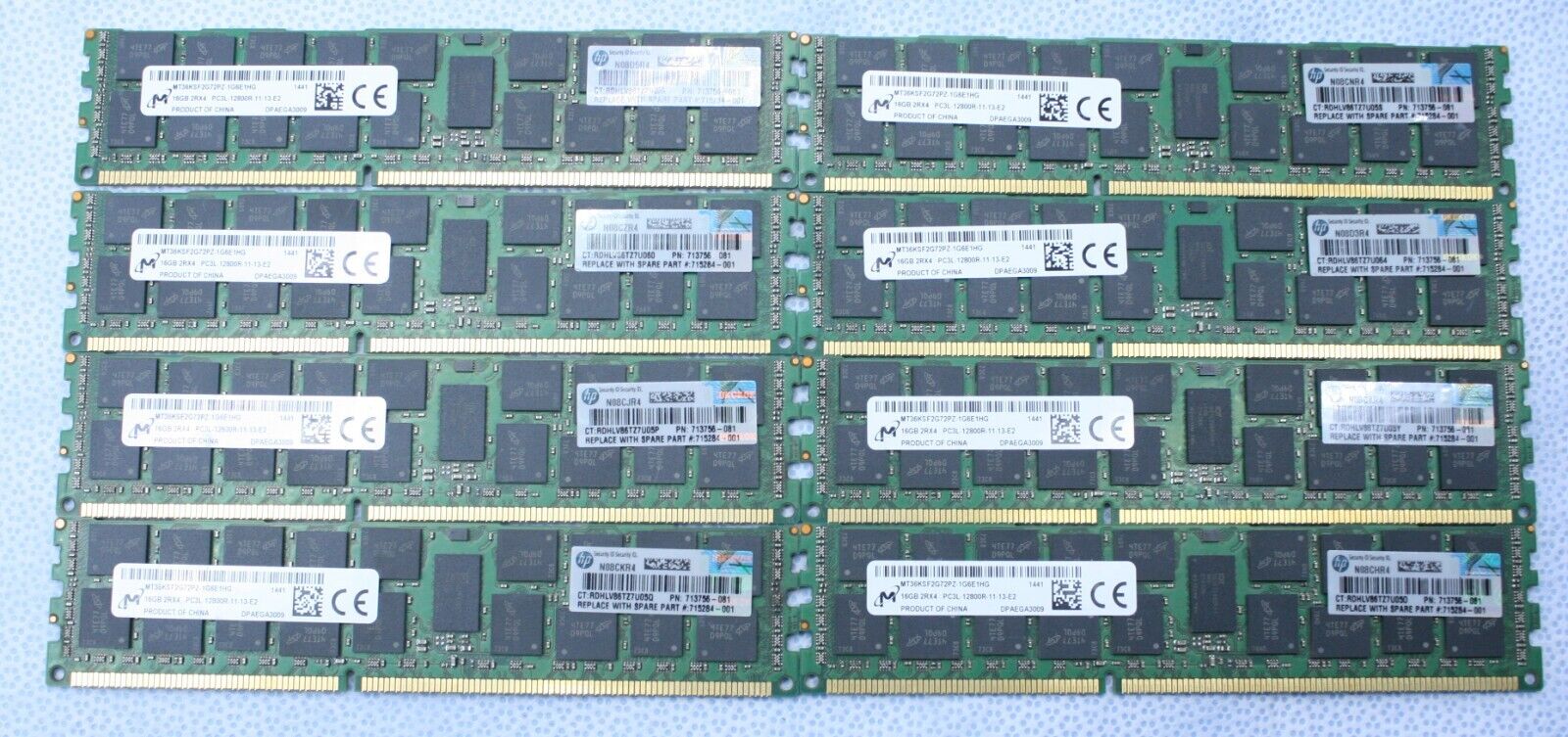 128GB (16GBX8) PC3L-12800R DDR3 1600MHz ECC REG SERVER MEMORY RAM  T7-B2