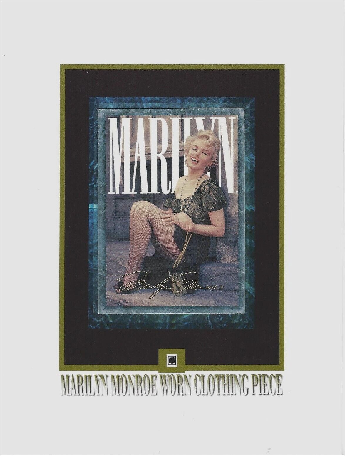 MARILYN MONROE personal used worn CLOTHING PIECE relic, swatch, portion, owned