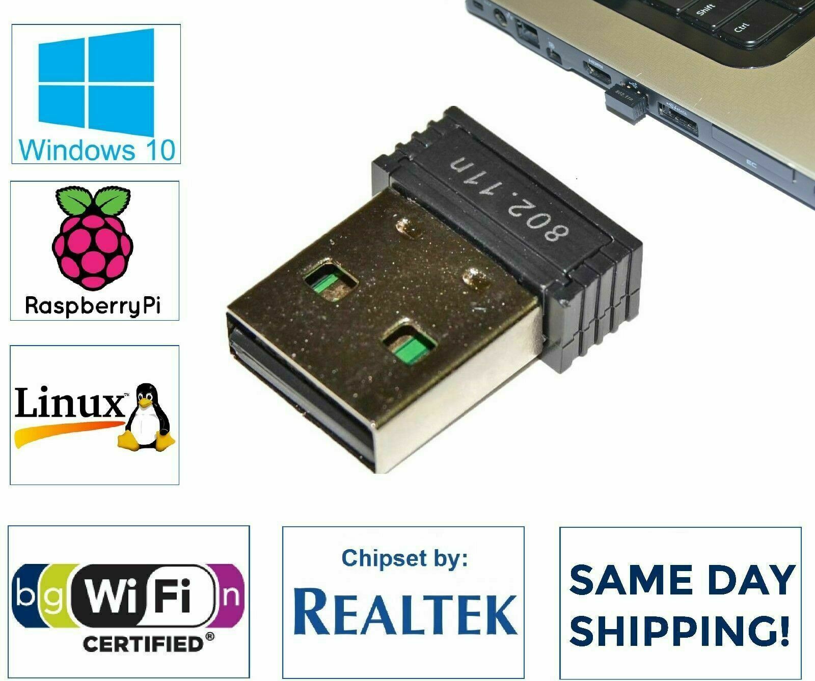 NEW Realtek RTL8188 USB WiFi 802.11B/G/N Adapter Mini Wireless Network Dongle