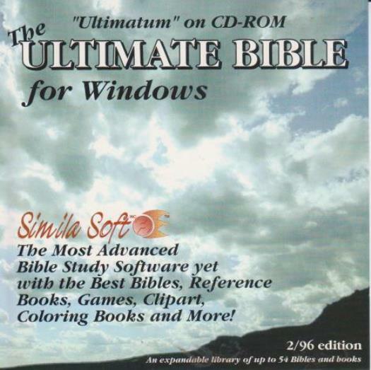 Ultimatum: The Ultimate Bible For Windows 1996 PC CD large collection of text