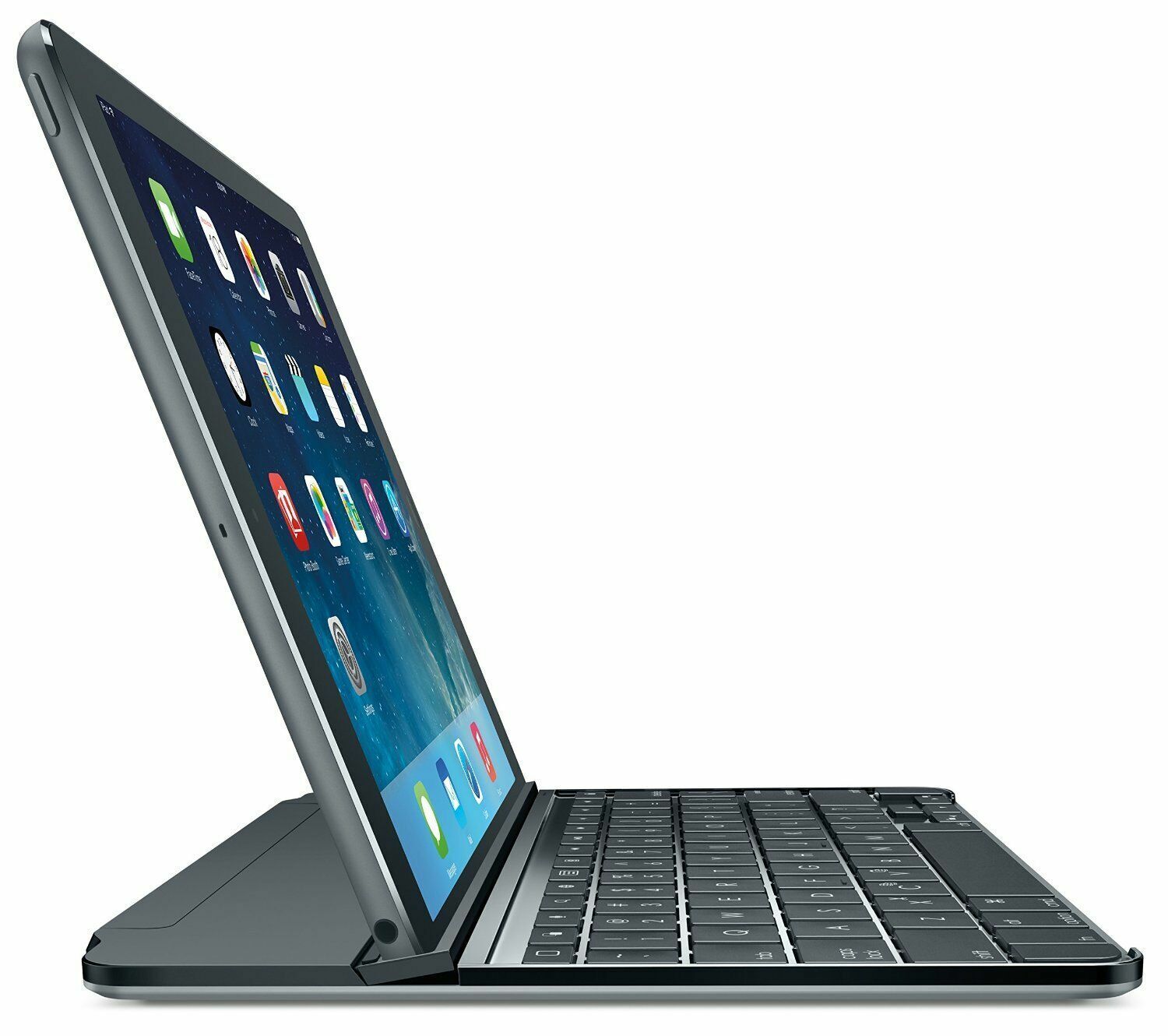 Logitech Magnetic Clip-On Ultra-thin Bluetooth Keyboard Case iPad Air Space Grey