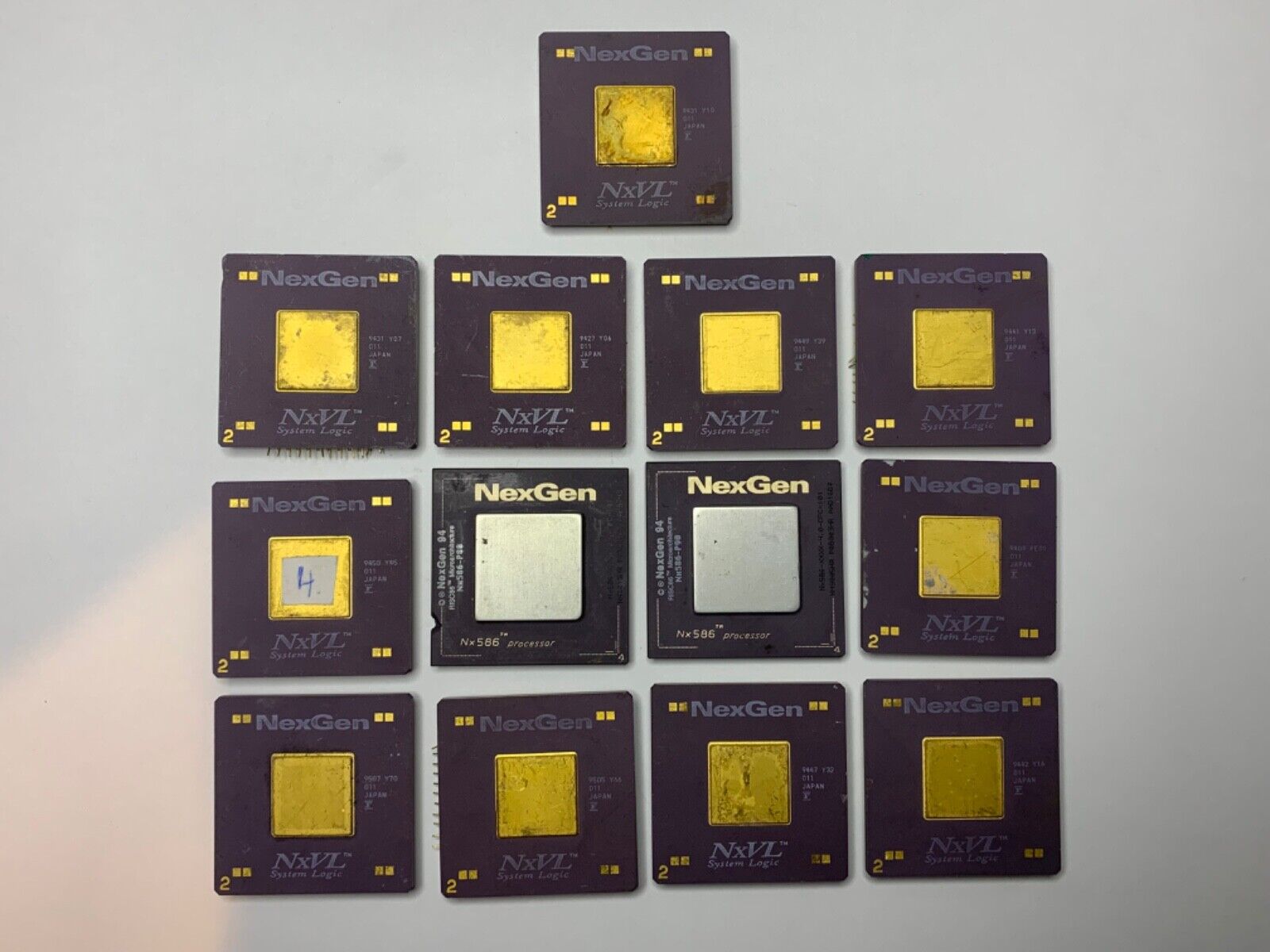 Lot of Vintage IBM NexGen Nx586 RISC86 MicroArchitecture CPU/Processor Gold Pins