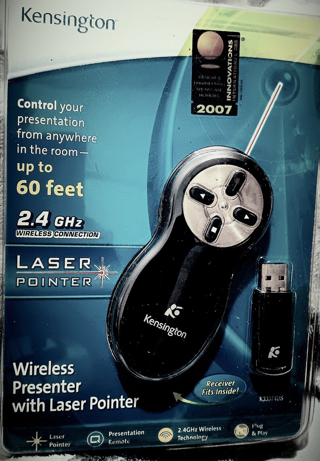 Kensington Wireless Presenter Remote with Red Laser.