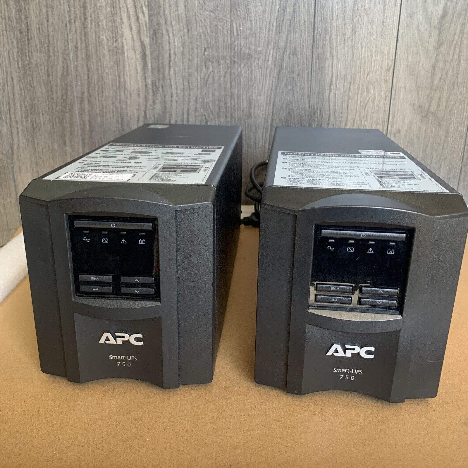 Nice ~ (Lot of 2) APC Smart-UPS 750 Power Backup SMT750C  ( no Battery)