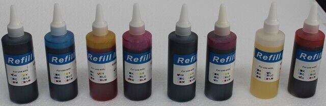 8 X 120ML Premium Pigment refill ink for Epson R2000 printer CISS CIS T159 159