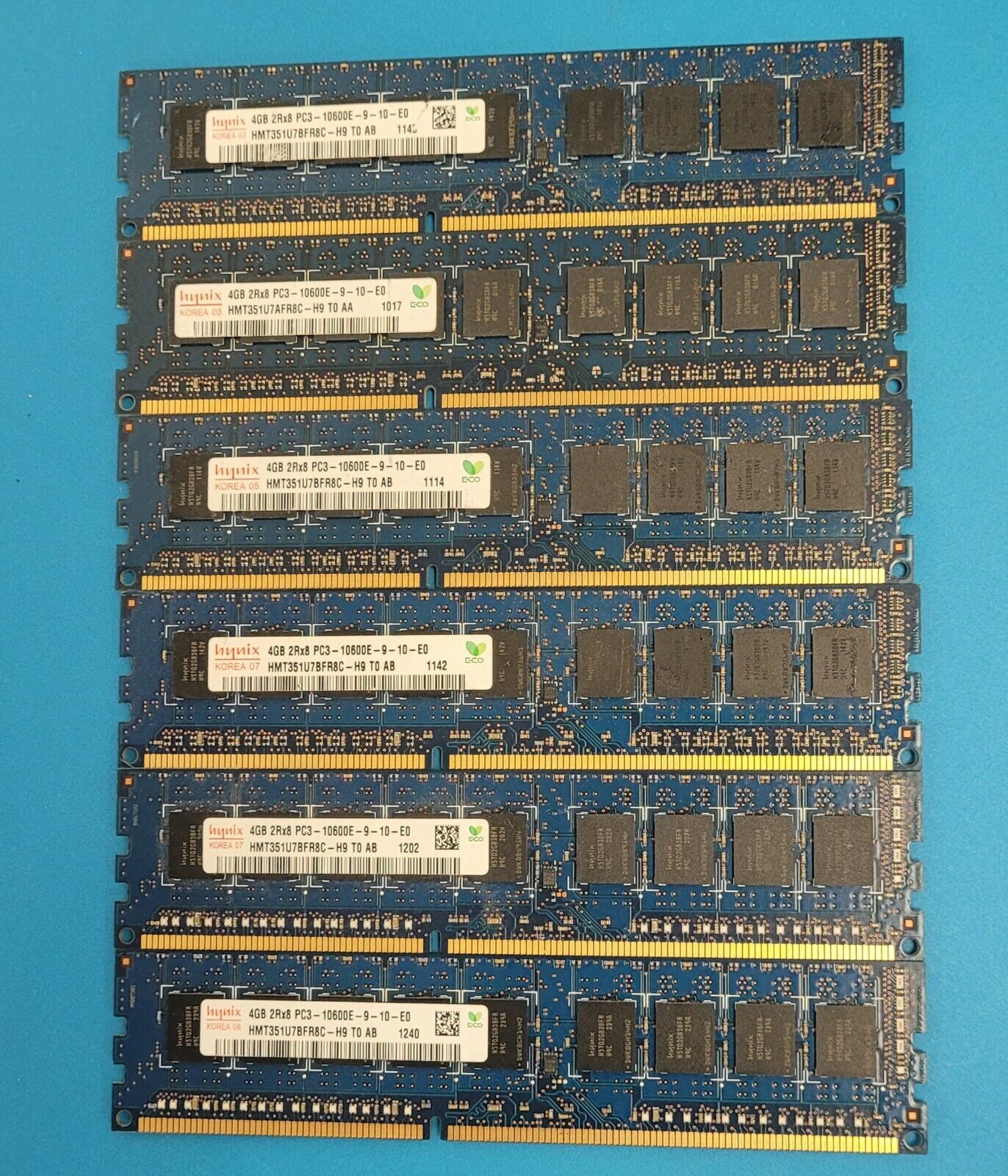 24GB (6 X4GB) DDR3 PC3-10600E 12800E ECC UNBUFFERED Ram FOR DELL PRECISION T3500