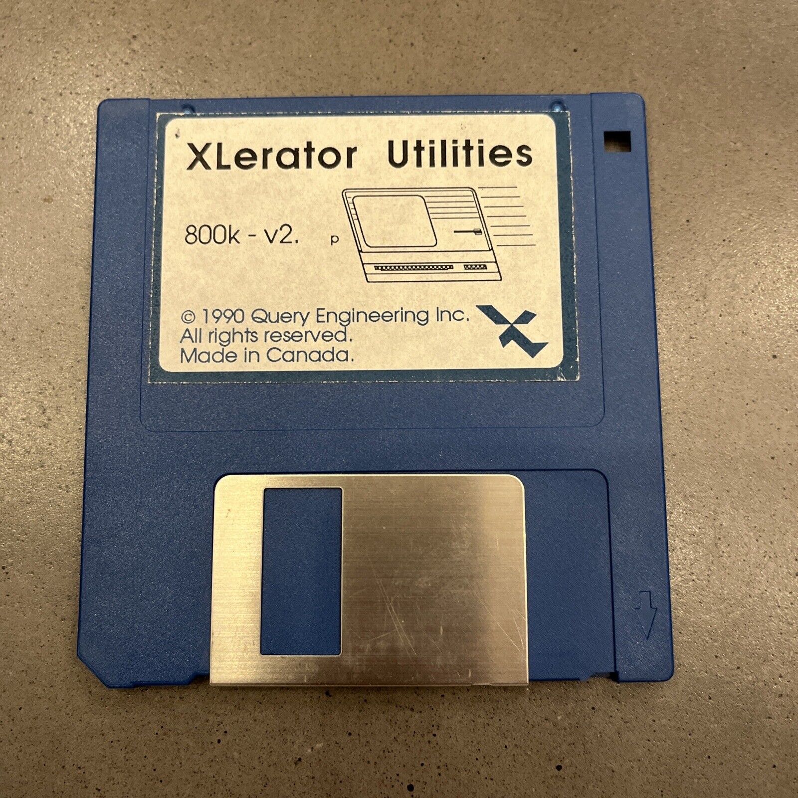 Apple Lisa XLerator Utilities 800k - V2 Software - 3.5 Inch Floppy - Rare