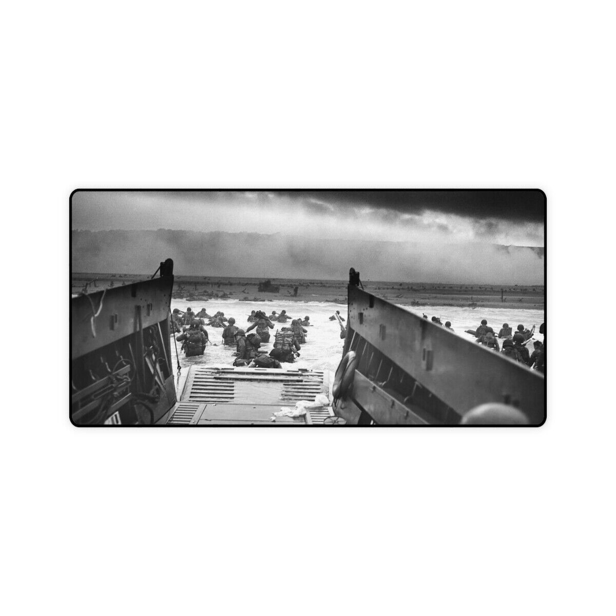 WWII Operation Overlord Normandy Beach D-Day War II - Desk Mat Mouse Pad