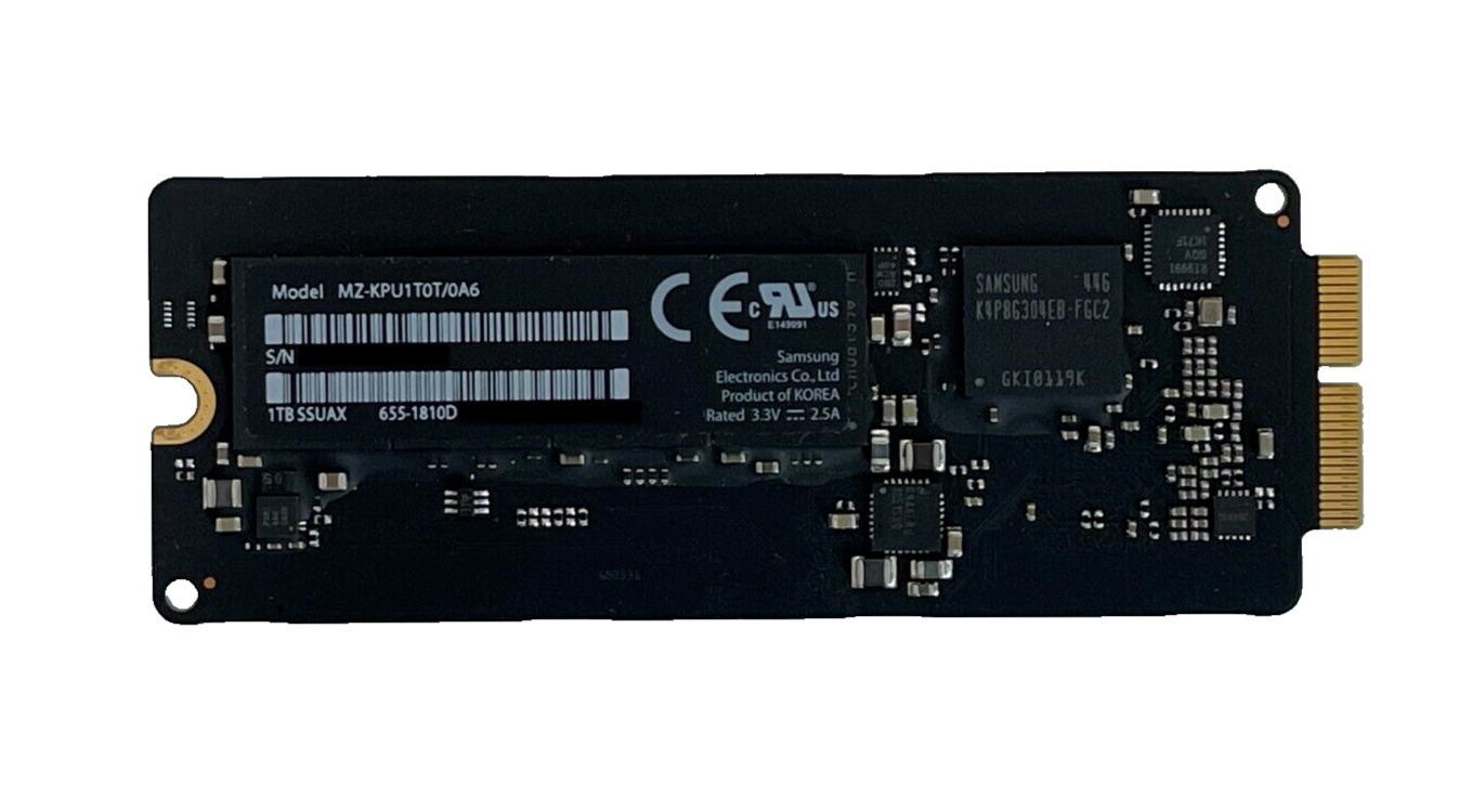 Samsung 1TB PCIe SSD Drive SSUAX 655-1810D APPLE MacBook Pro 2013-2015 GENUINE