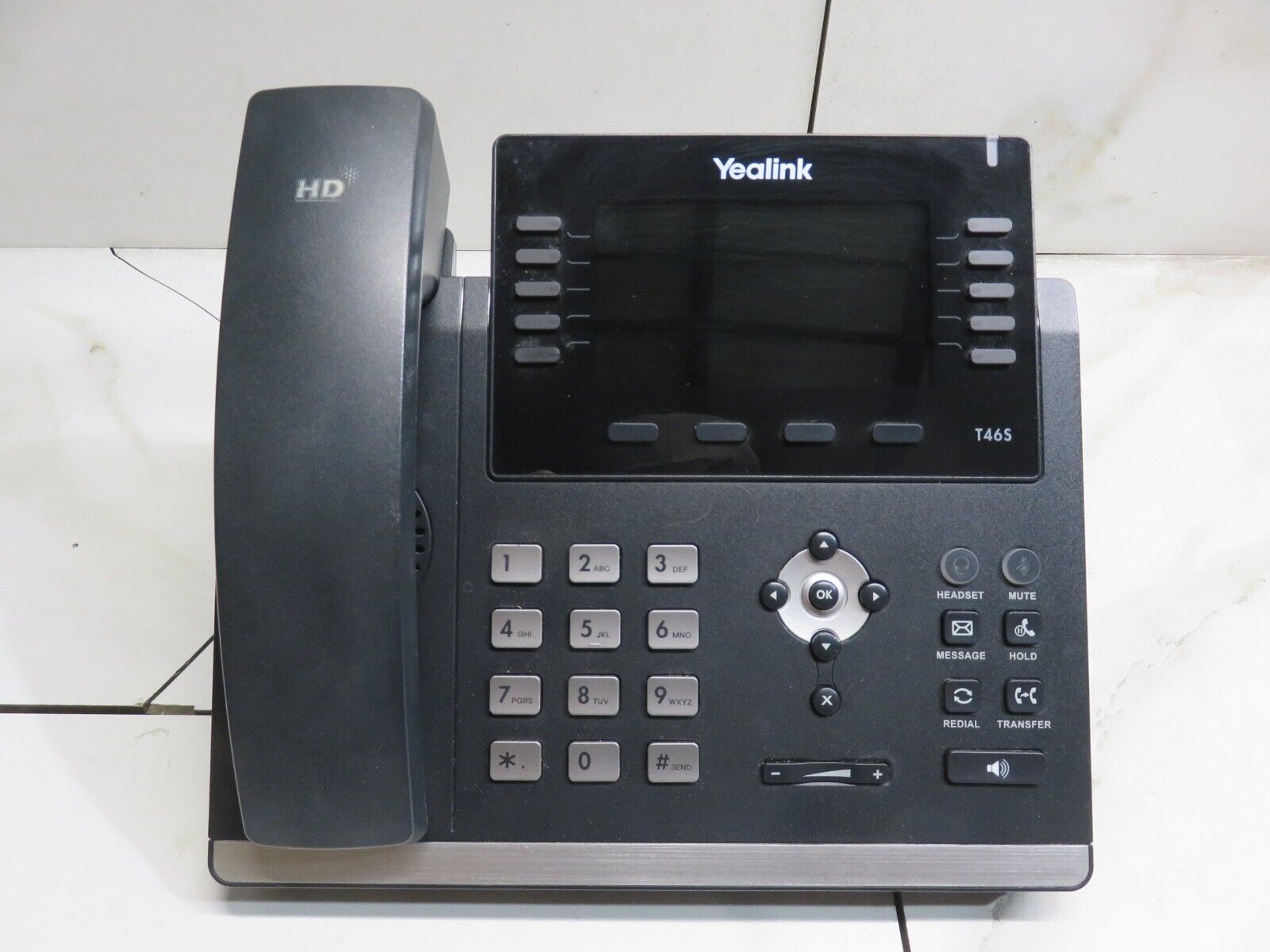 LOT OF 10 Yealink SIP-T46S T46S Gigabit IP POE Phone Digital HD Office