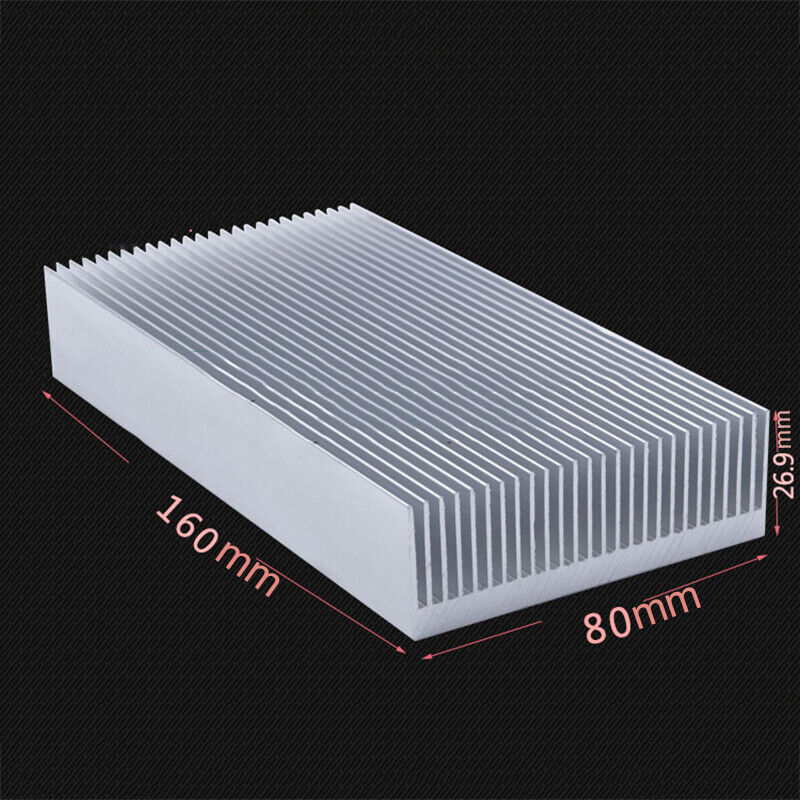 2pcs Aluminum 160*80*26.9MM unique heat sink for power IC transistors Heatsink