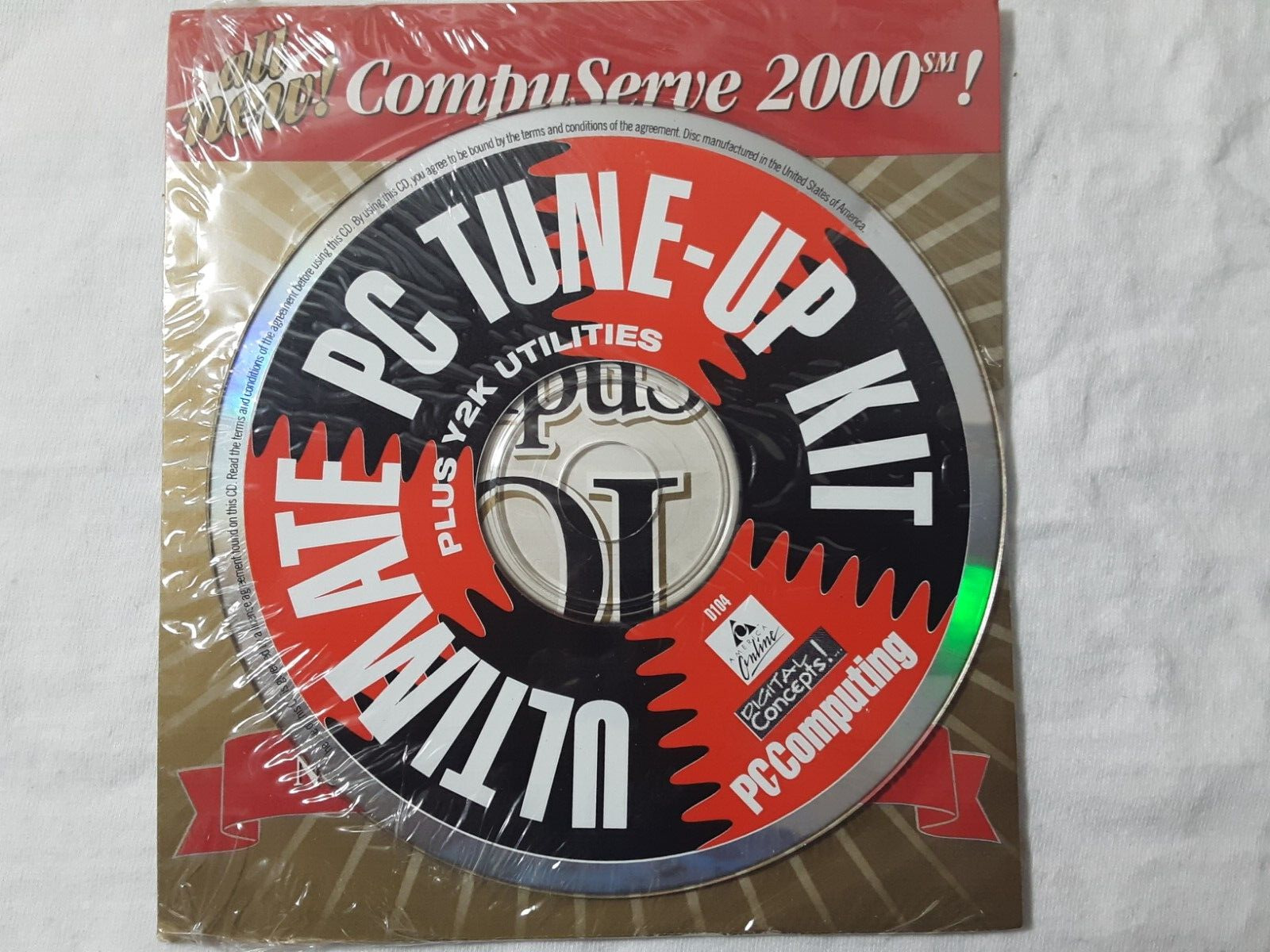 retro 1999 CD-Rom PC Computing Ultimate Tune-up Kit Y2K  CompuServe
