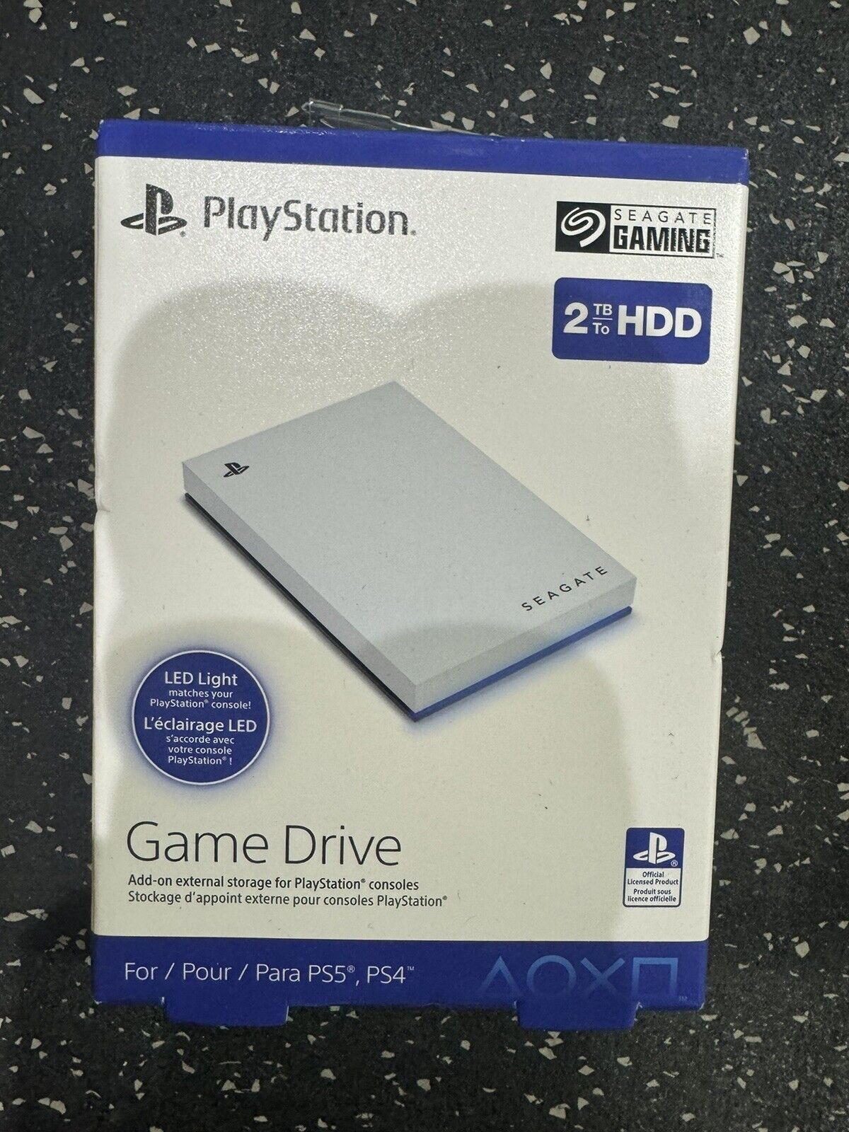 Seagate Game Drive for PS5 2TB External HDD - USB 3.0, SEALED 