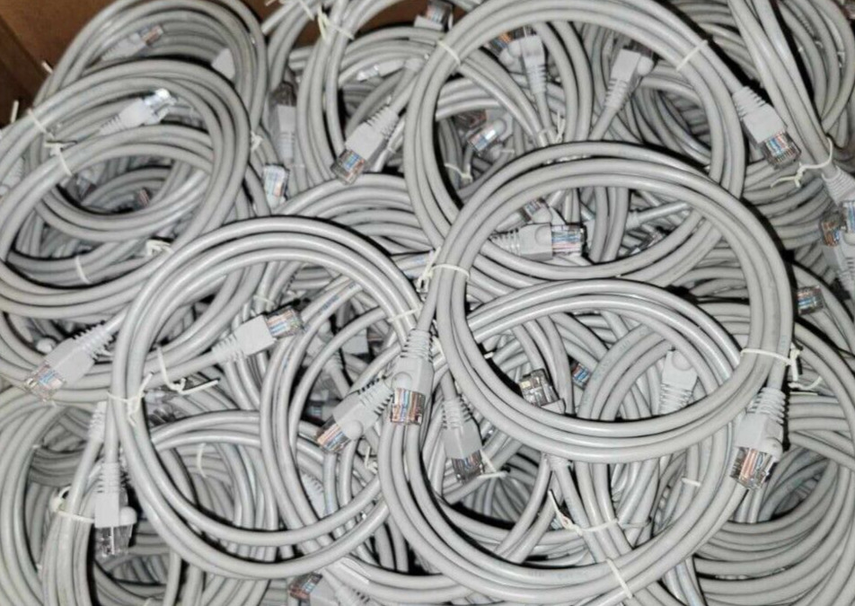 30 - 5ft RJ45 CAT5E Ethernet LAN Network Cable Patch Cord Networking Grey