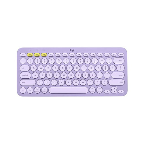 Logitech K380 Wireless Multi Device Bluetooth Keyboard Lavender Lemonade
