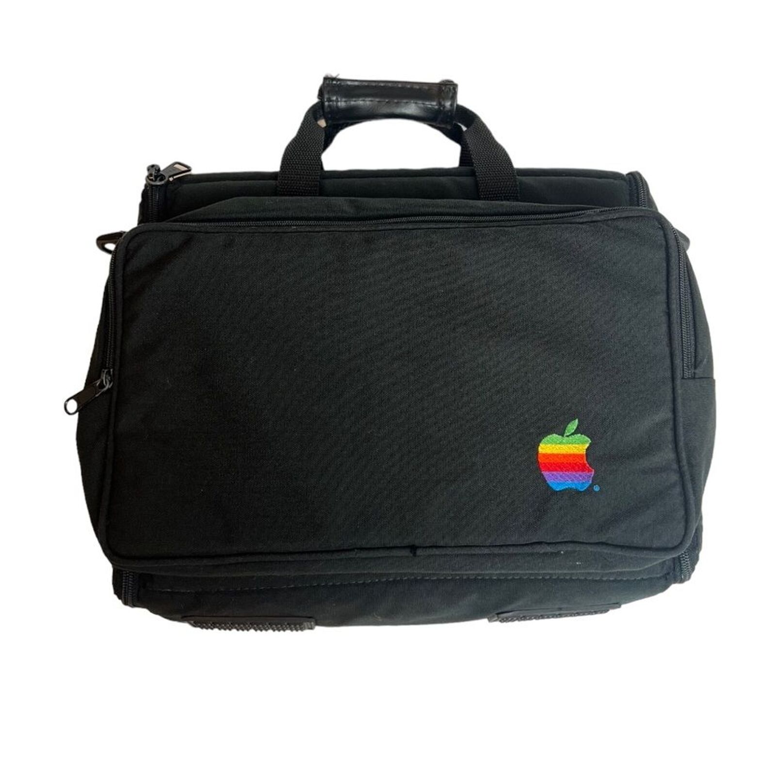 Vintage Apple Macintosh Rainbow Embroidered Logo Computer Laptop PowerBook Bag