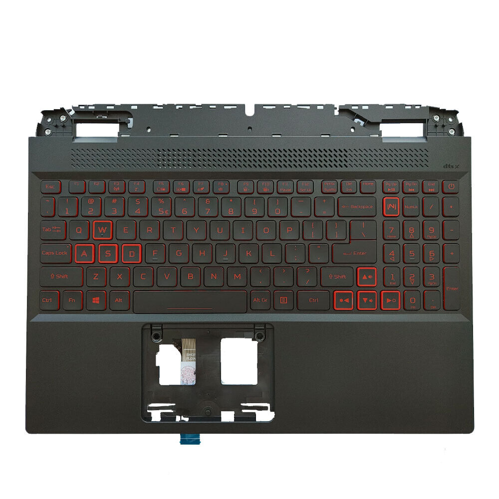 New For Acer Nitro 5 AN515-58 Palmrest w/ Backlit Keyboard Red Keys 6B.QFJN2.001