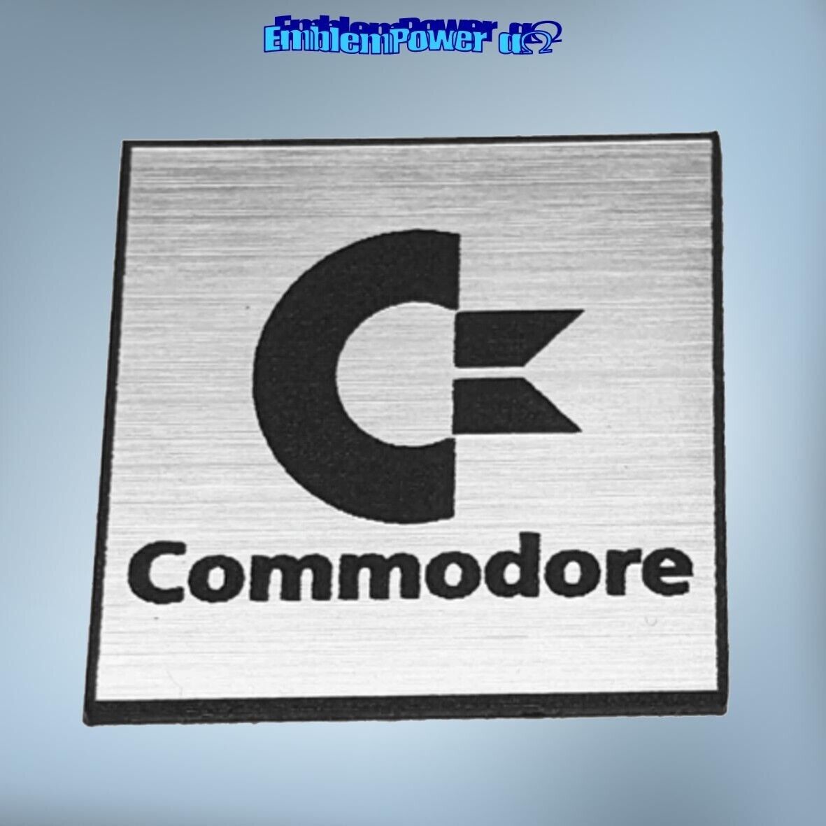 COMMODORE 50x50mm Emblem 3D 64 1200 Sticker Badge Decal Logo Aufkleber C64 C128