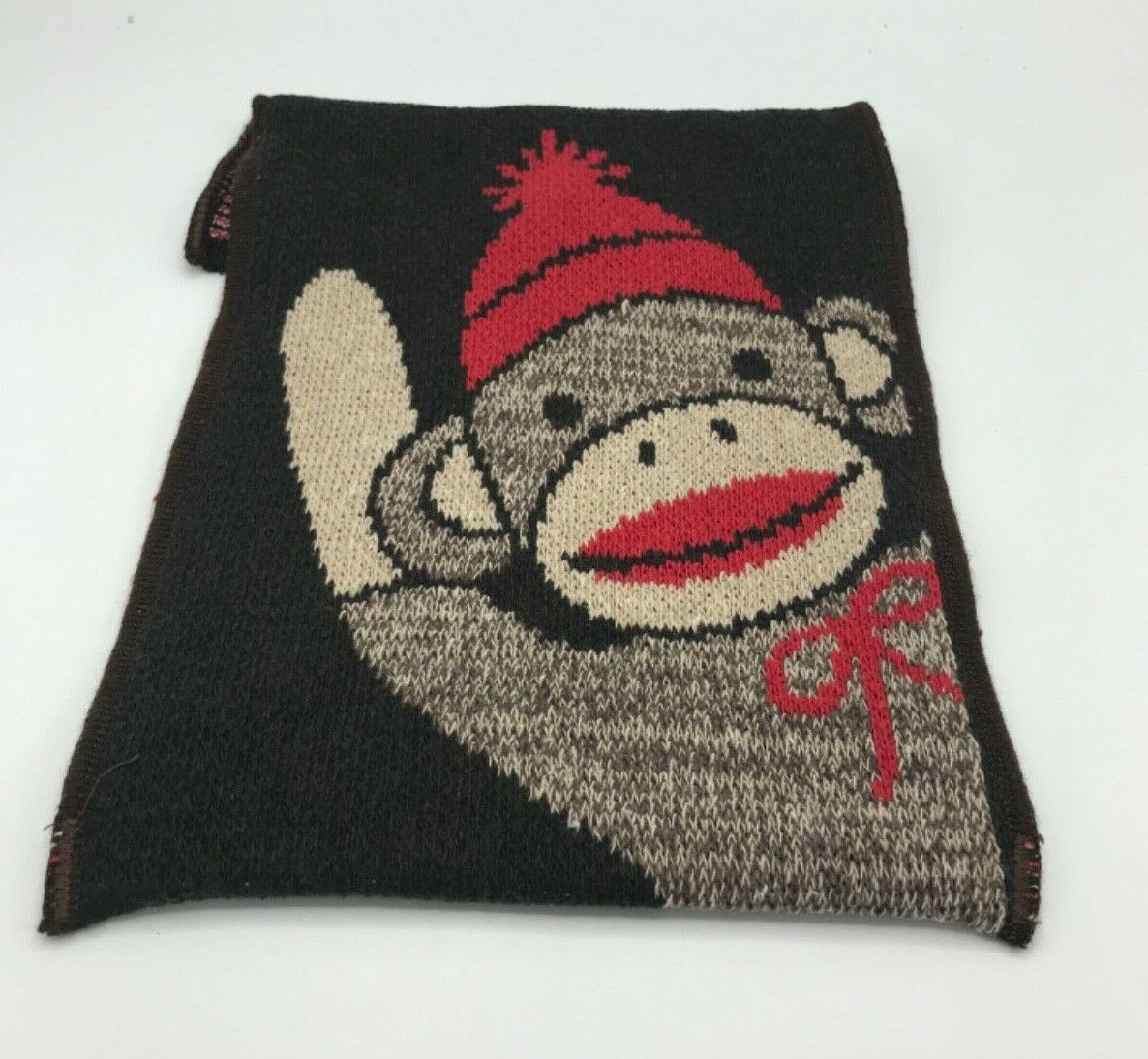 Sock Monkey Tablet or Ipad Cover/Bag Knit NWT 8 inches x 11.75 inches by Green3