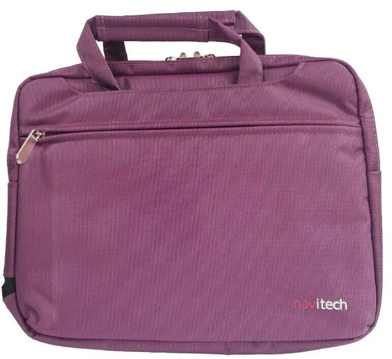 Navitech Purple Briefcase Bag for Laptop up to 20\