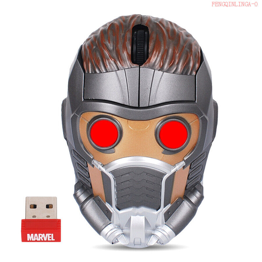 Avengers:Infinity War Star-Lord Wireless Mouse LED Mask Eye Light Model Toy Gift