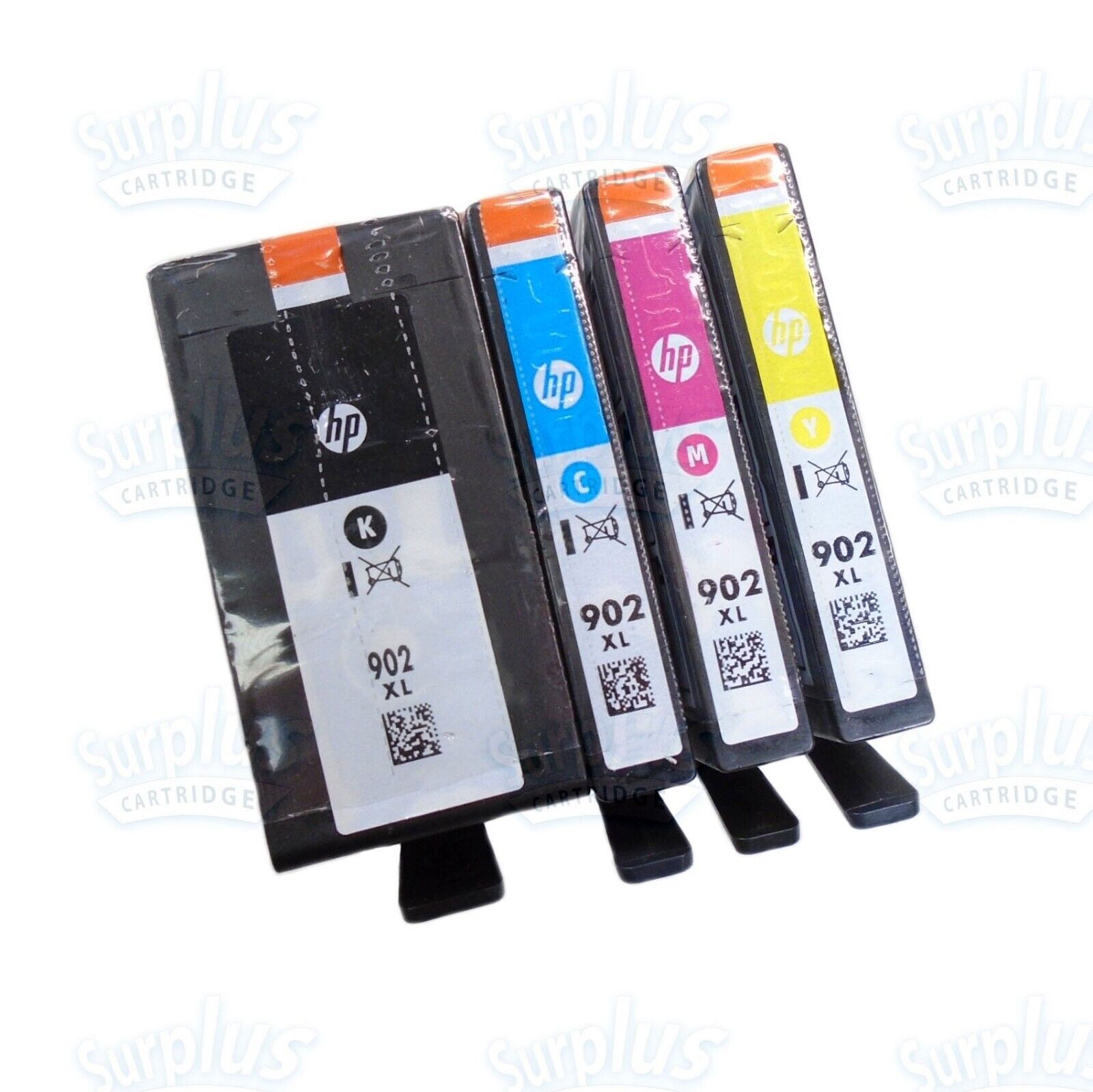 4pk Genuine HP 902XL High Yield Black/Color OfficeJet 6960 6968