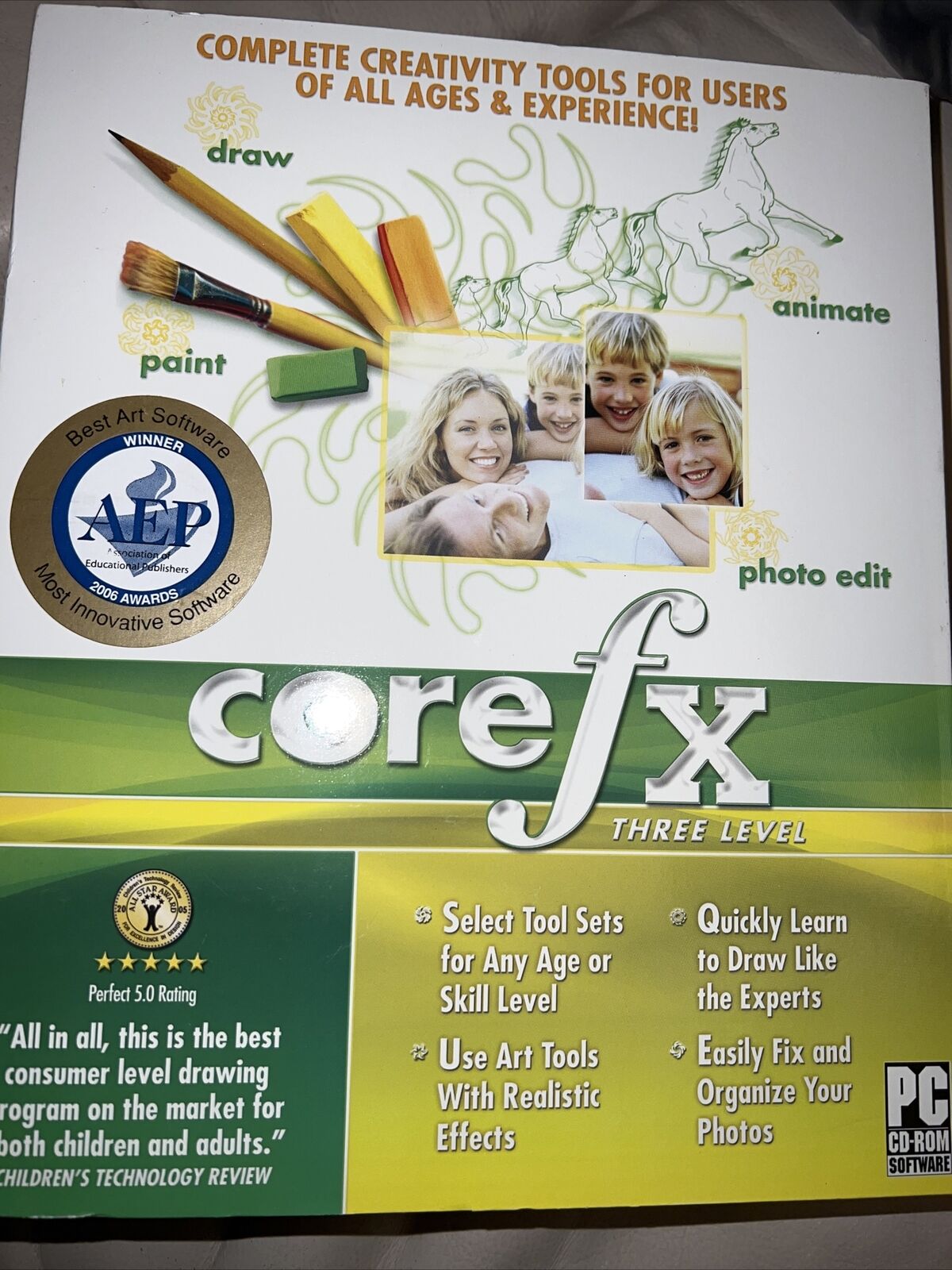 NEW Core Learning CoreFX Three Level  Art Software PC- CD- ROM Software