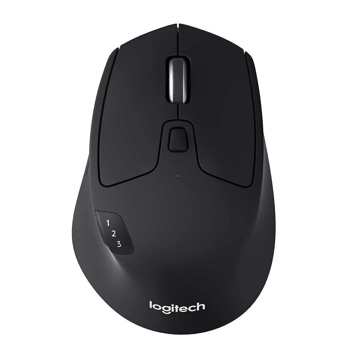 Logitech M720 Multi-Device Wireless Mouse with Hyper-Fast Scrolling - Black