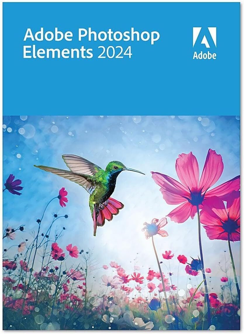 Adobe Photoshop Elements 2024 Perpetual License for Windows & Mac - License Card