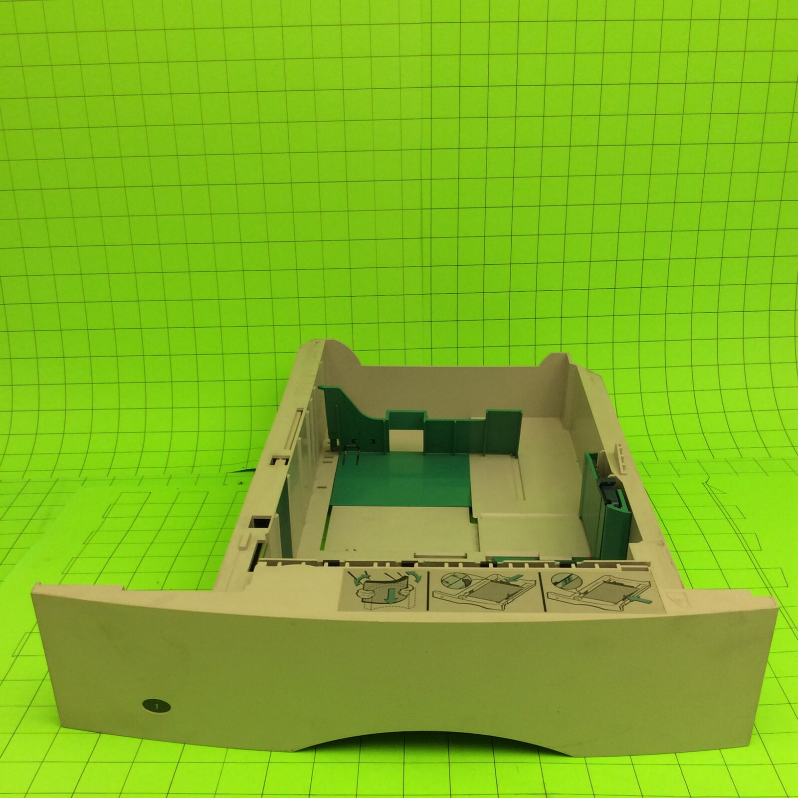 Adp Laserstation 1520 Laser Printer Beige/Green #1 Paper Tray