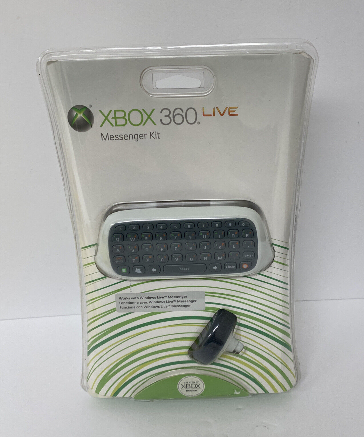 Official Microsoft Xbox 360 Headset & Keyboard Messenger Kit  (SEALED) Read