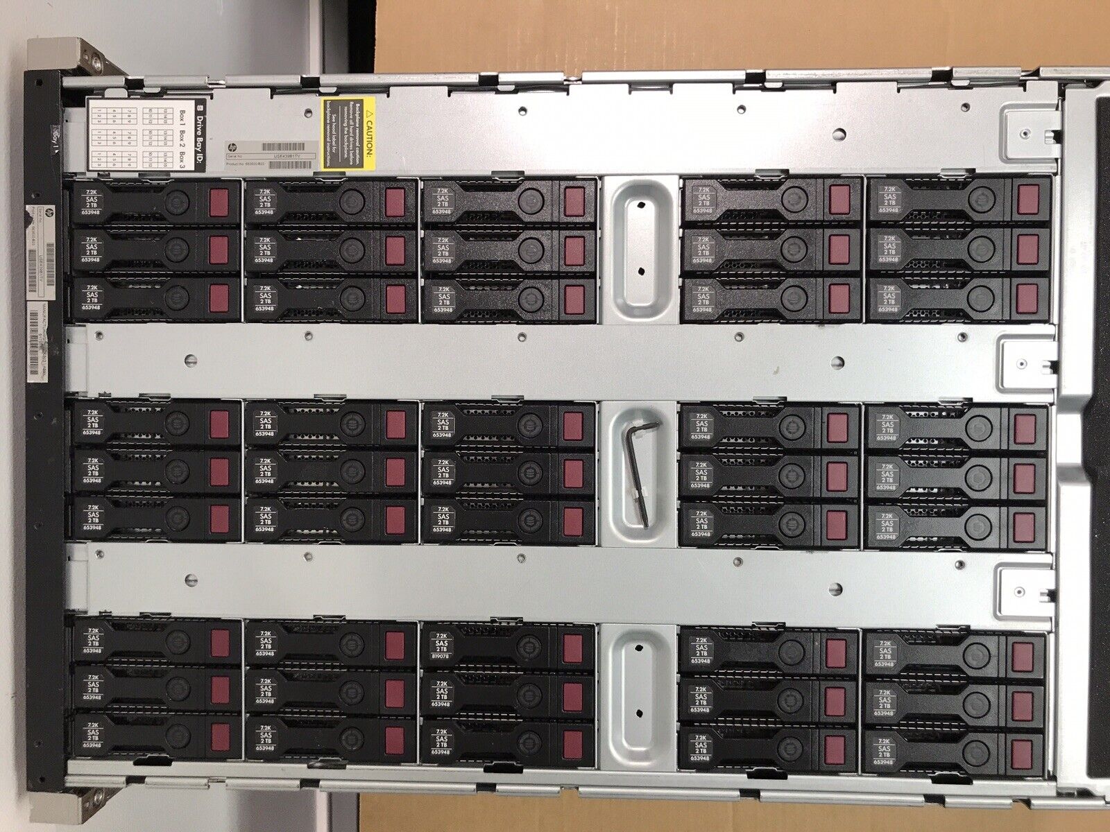 HP SL4540 G8 3x Nodes 6x E5-2470V2 3x 192GB 6x 500GB 45x 2TB SAS Rails 93TB 