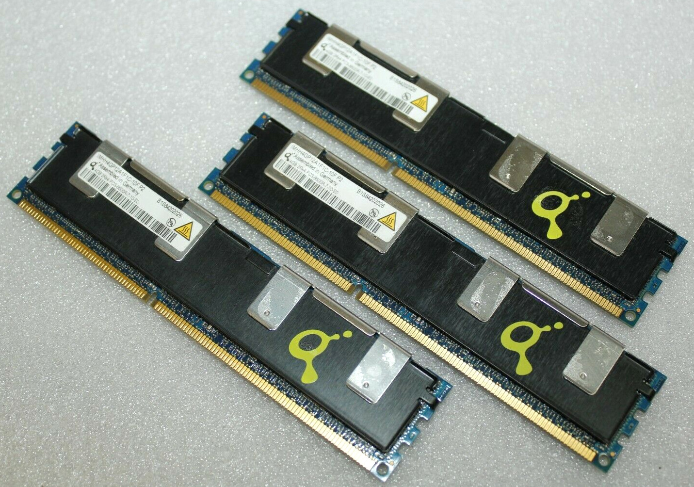 Qimonda 12GB (3X4GB) DDR3 PC3-8500R ECC Server Memory Ram IMHH4GP12A1F1C-10F