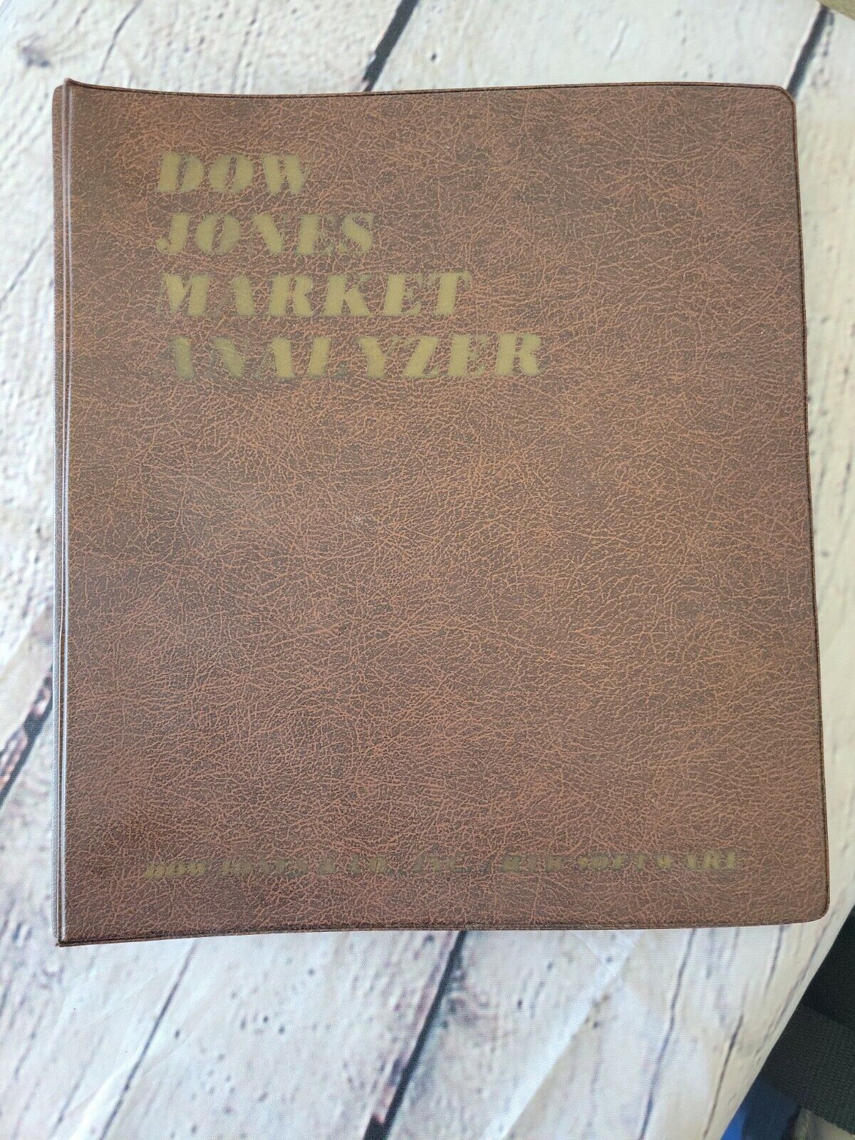 RARE- 80\'s Dow Jones Market Analyzer Manual By RTR Software VINTAGE
