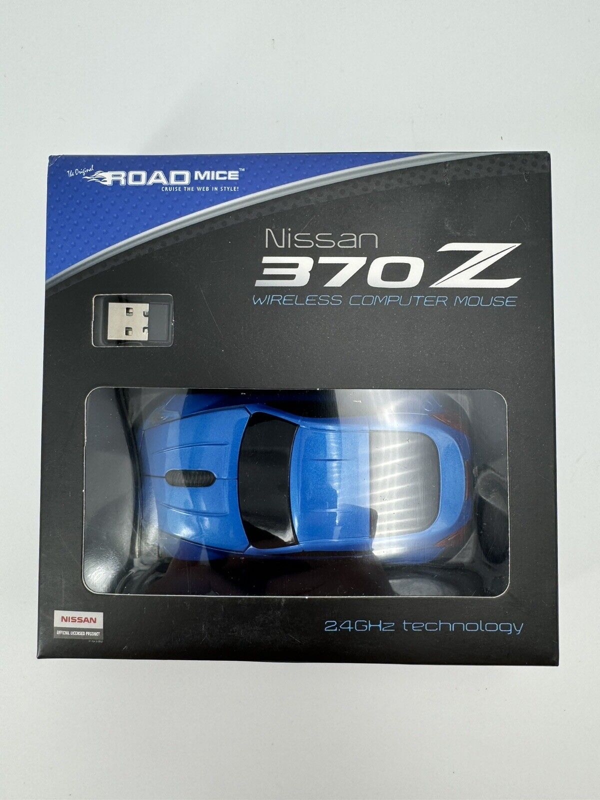 Nissan 370Z Blue Gift Original Road Mice Wireless Computer Car Mouse headlights