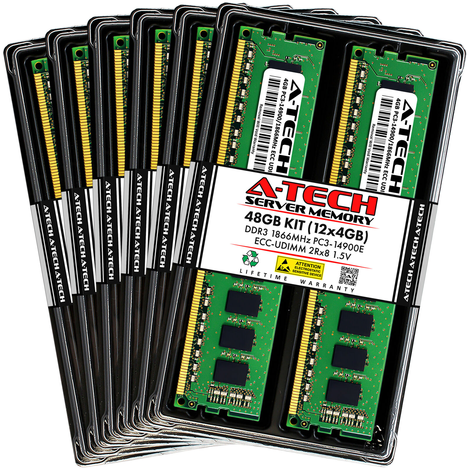 48GB 12x 4GB PC3-14900E ECC UDIMM ASUS RS720-X7/RS8 Memory RAM